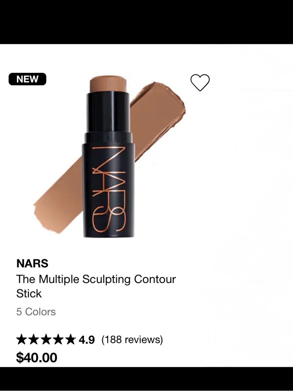 NARS Laguna Bronzer Compact - Black & Tan Packaging